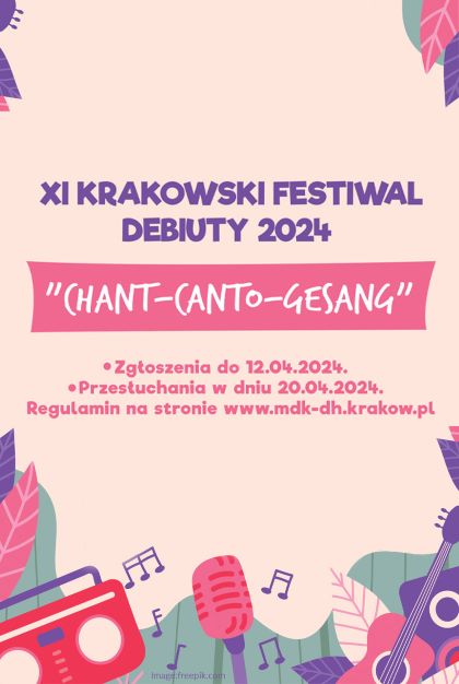 XI Krakowski Festiwal DEBIUTY 2024