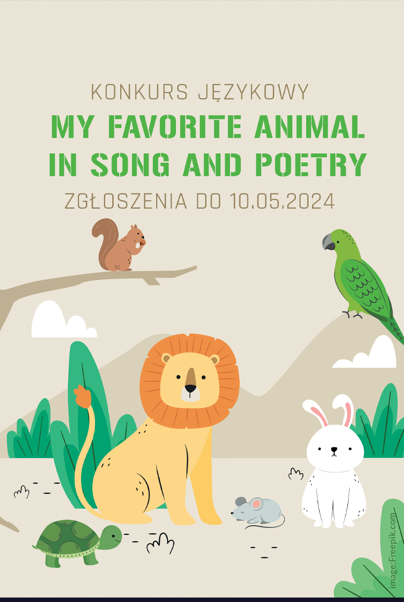 Konkurs językowy - My favorite animal in song and poetry